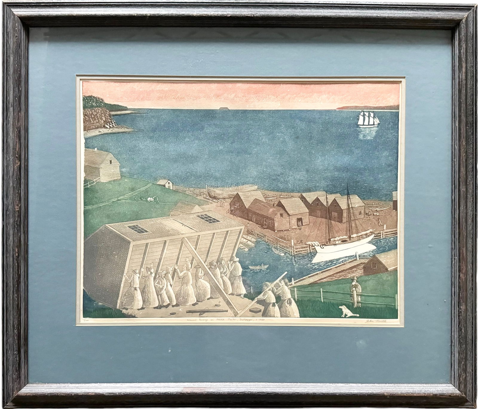 JOHN NEVILLE (b.1952, Canadian ) Women's Revenge On Martin Porter, Nova Scotia Artist (1 of 5)