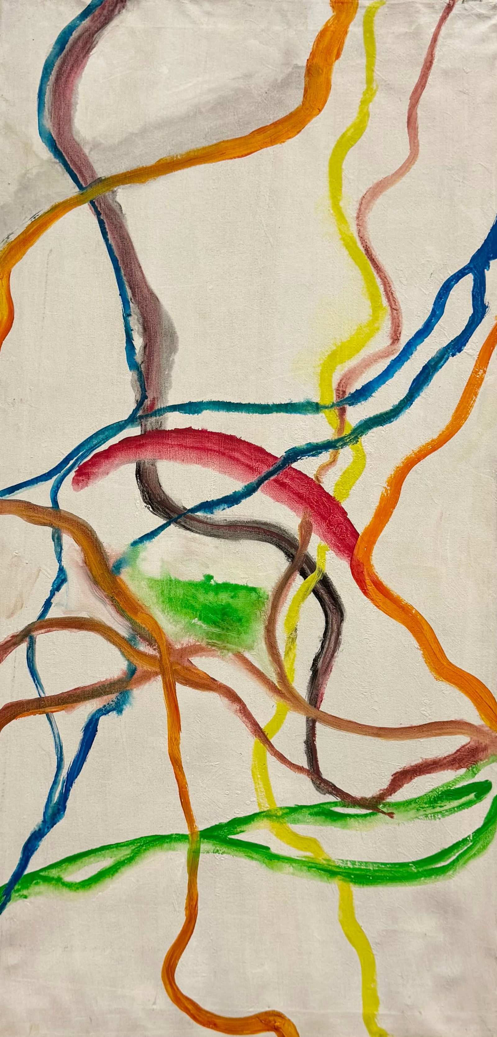 Vintage Abstract Expressionist Painting Unsigned (1 of 2)