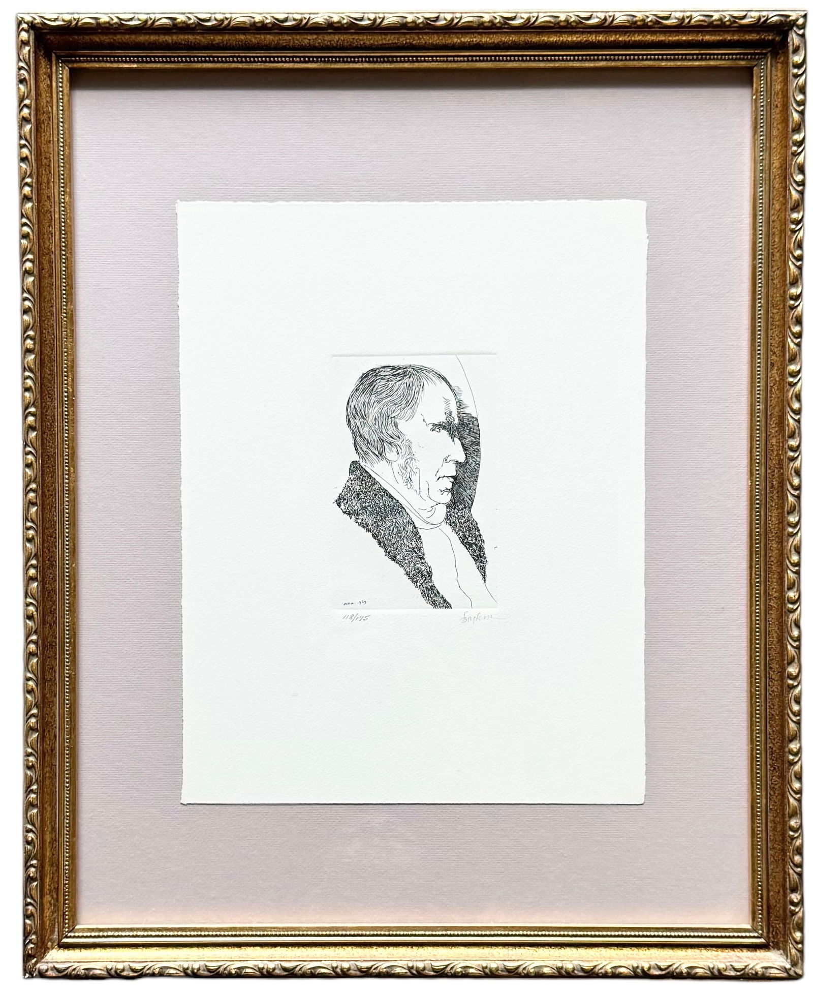 LEONARD BASKIN (1922-2000, American) Etching (1 of 3)