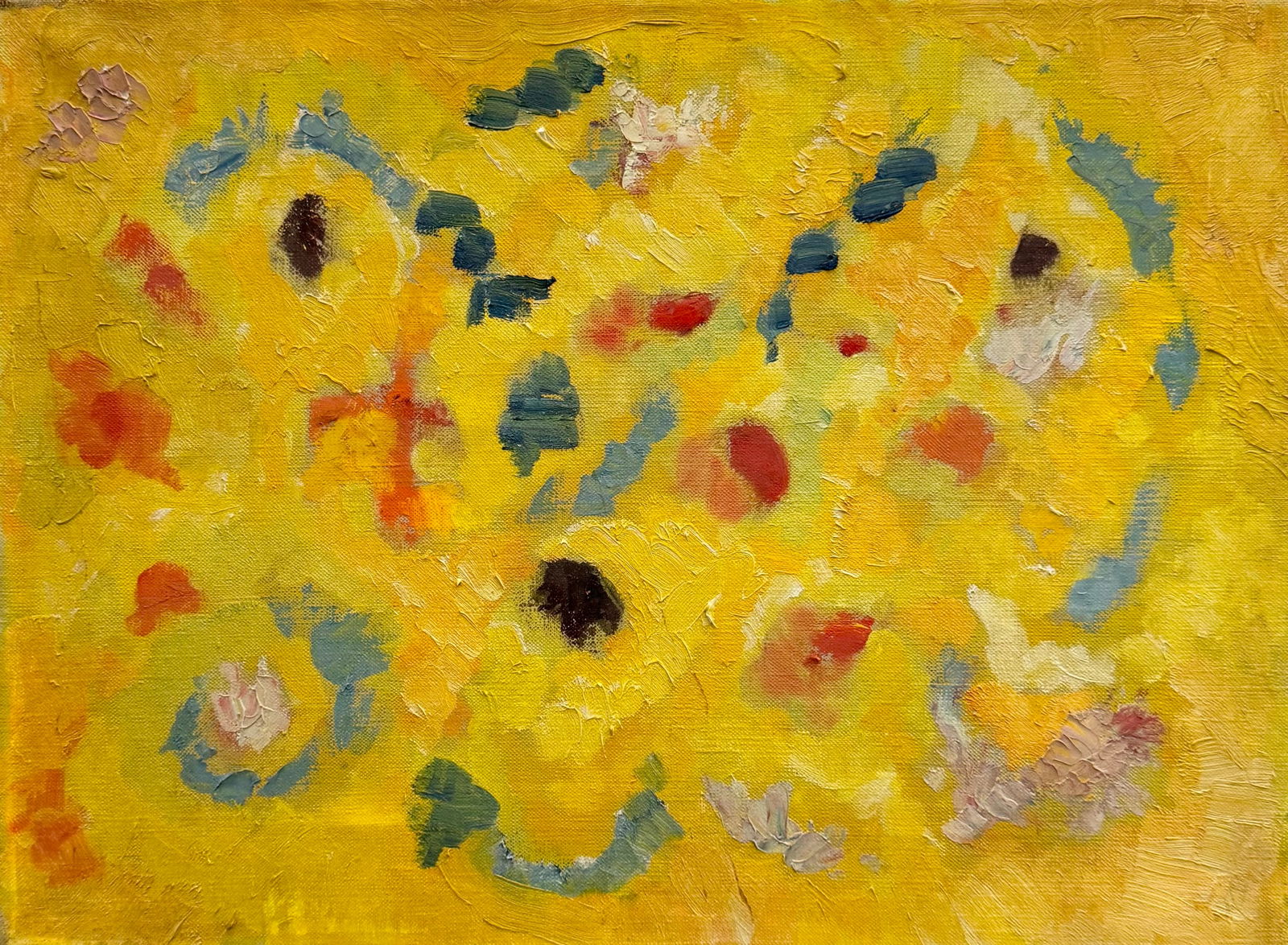 Mid-Century Modern American School Abstract Painting (1 of 2)