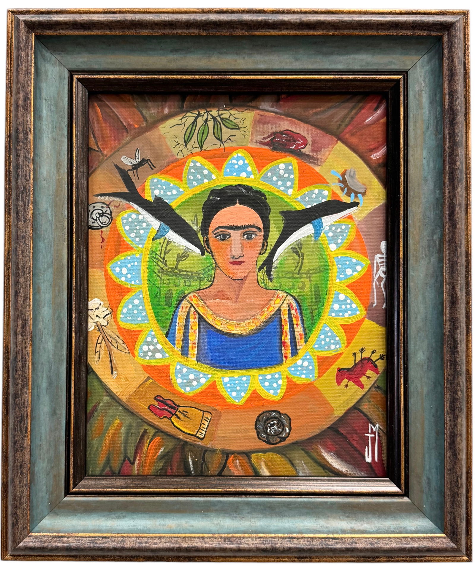 Mexican School Modernist Abstract Painting, Signed (1 of 3)