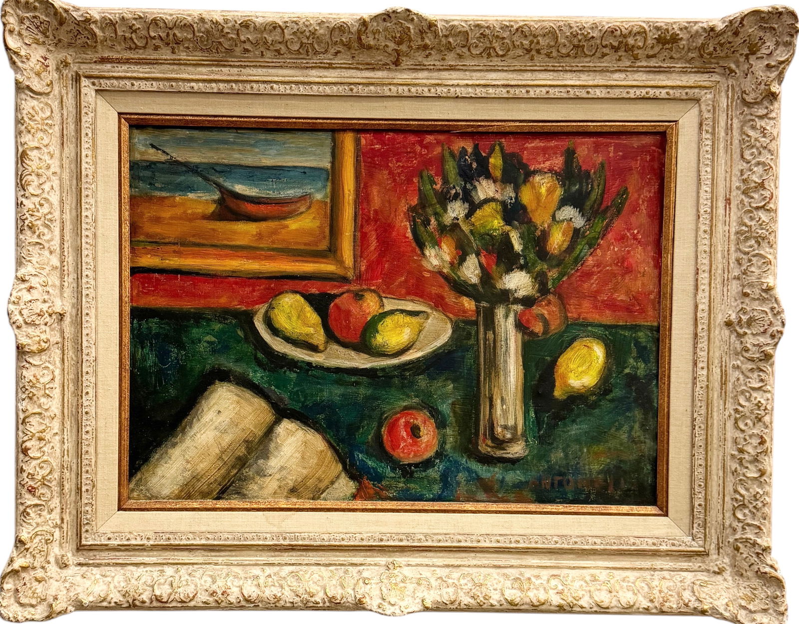 Nicely Framed Italian School Cubist Still Life, Signed Dated 1964 (1 of 3)