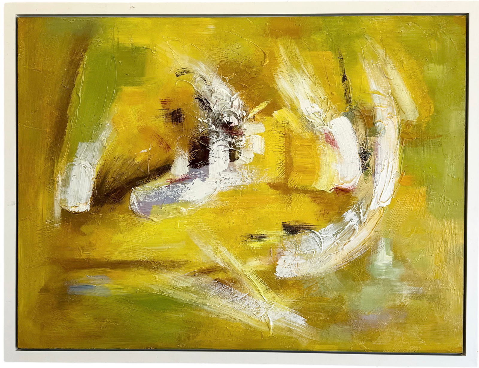 Nicely Framed Large Contemporary Abstract (1 of 3)