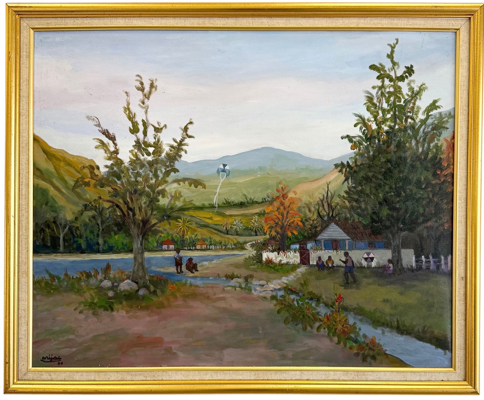 HARRY ARIJAC JACQUES (b. 1937, Haitian) "Cazale", Landscape (1 of 2)