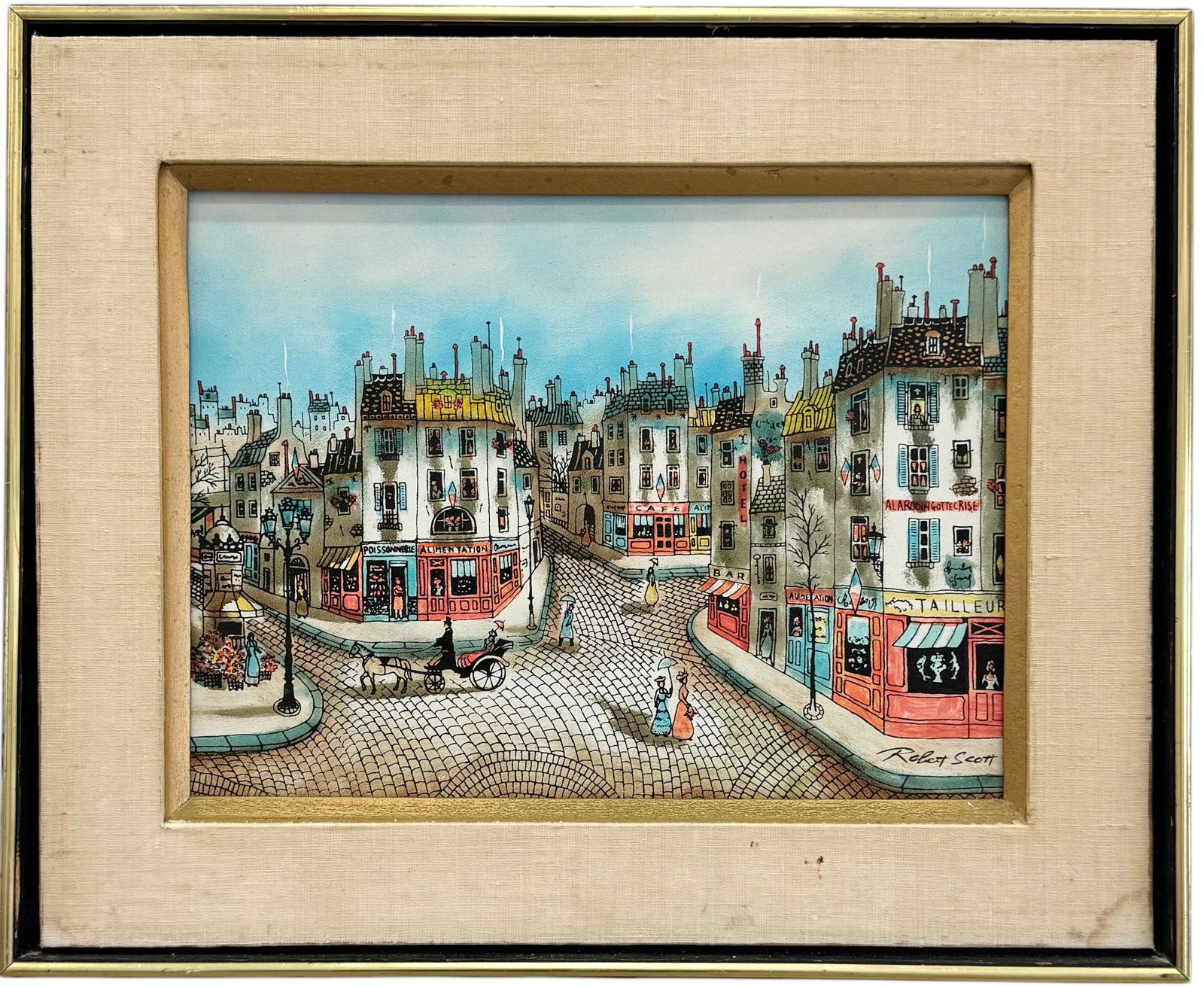 ROBERT SCOTT 20th c, French School Paris Street Scene (1 of 3)