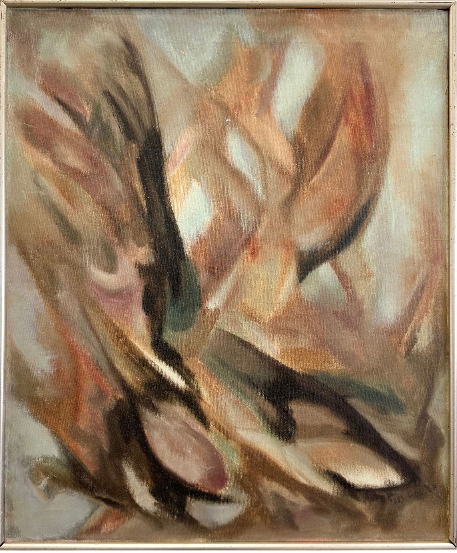 PEGGY COLE (20th c, American) Mid-Century Modern Abstract Bethesda Maryland Artist (1 of 5)