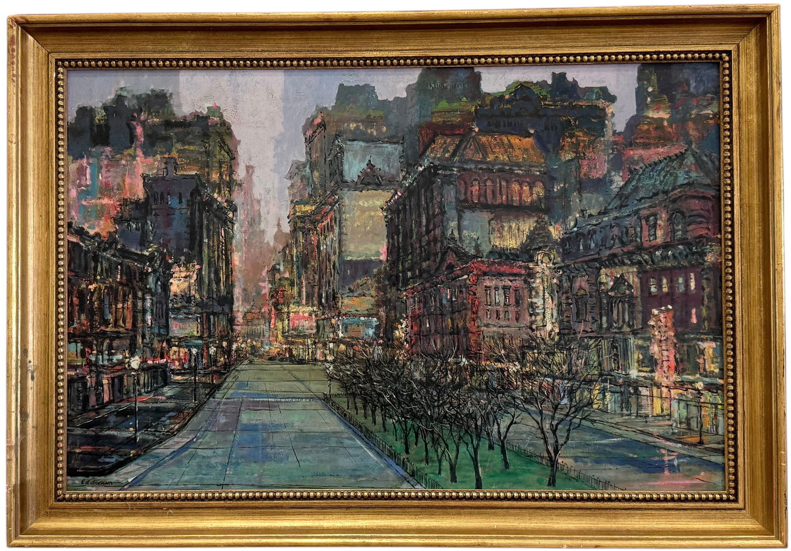 EDWARD ARTHUR ANDERSON (1923-2005, American) Park Avenue NYC (1 of 3)