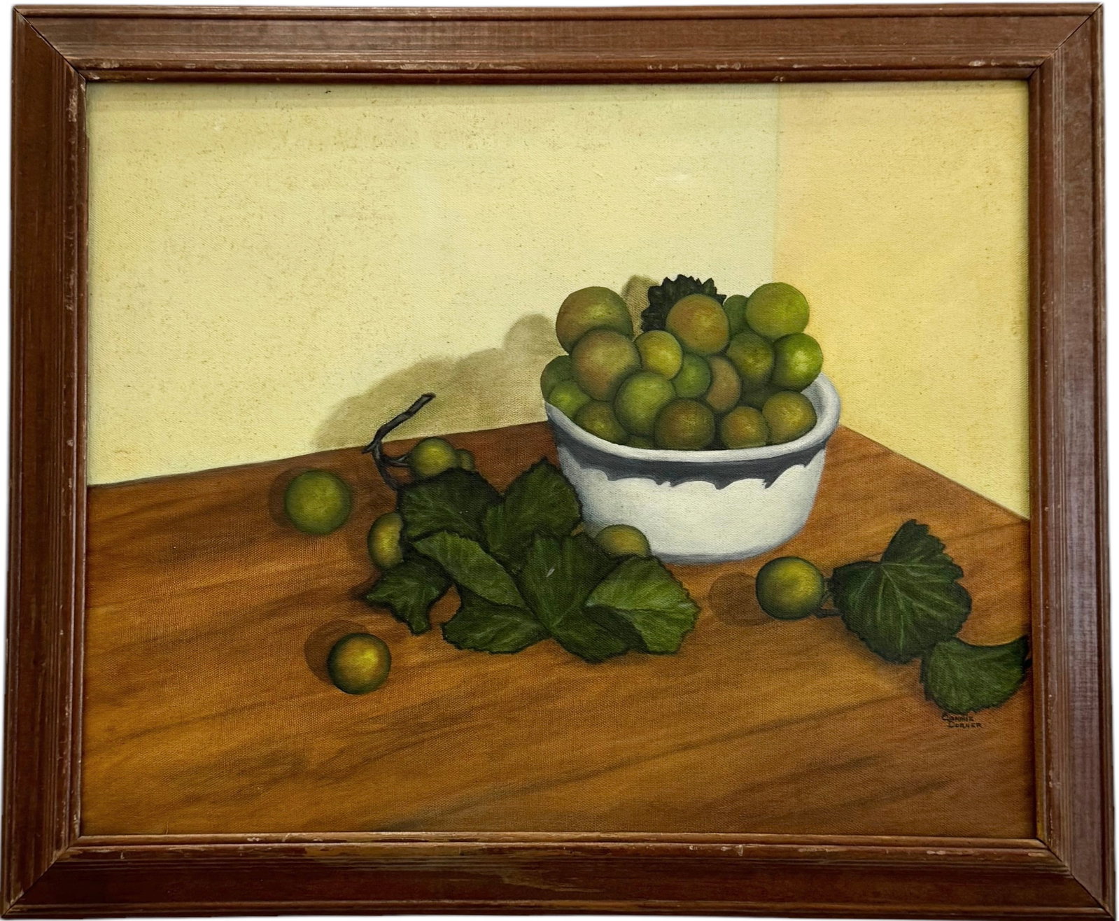 CONNIE DORNER (20th c, American) Florida Artist, Still Life: Oil on canvas 20 x 16 in, 23.5 x 19.5 in (framed)