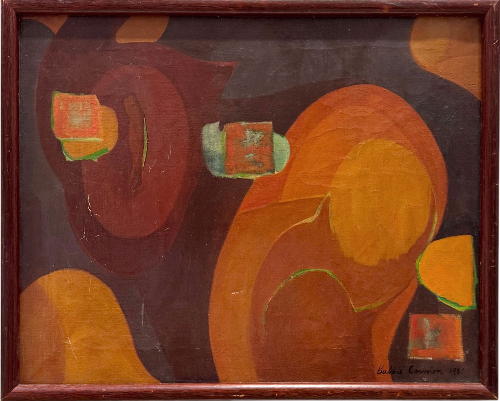 Mid-Century Modern American School Abstract Painting Frederick Maryland Artist (1 of 2)