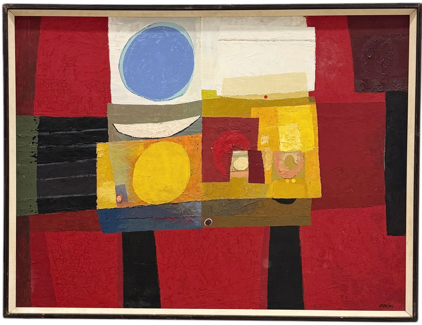 JACK ROGERS HOPKINS (1921-2006, American) Mid-Century Abstract 1961 (1 of 4)