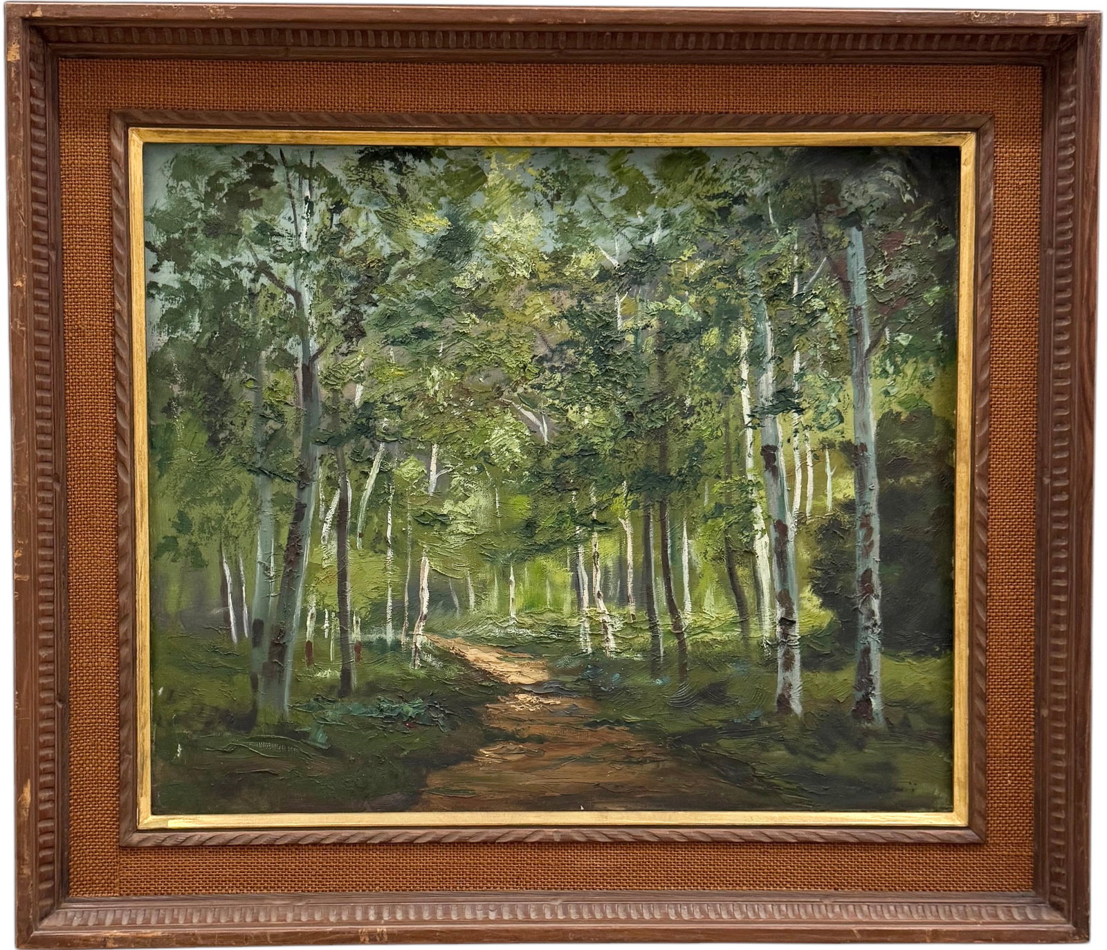 TADASHI YOSHII (20th c Japanese) Impressionist Landscape: Oil on canvas 24 x 19.5 in, 30.5 x 26.5 in (framed)