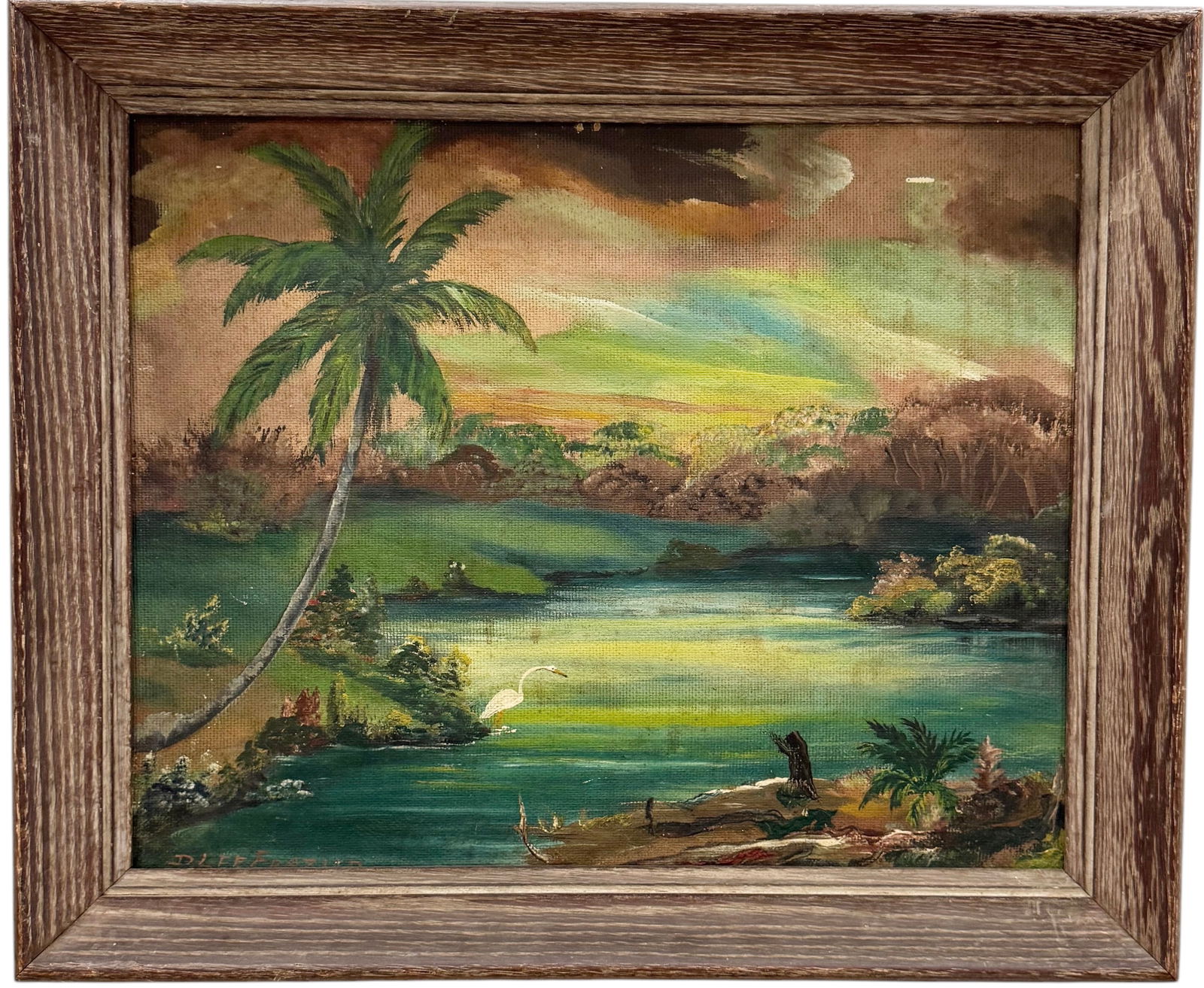D LEE FRAZIER Vintage Florida Landscape Cocoa Beach Artist (1 of 4)