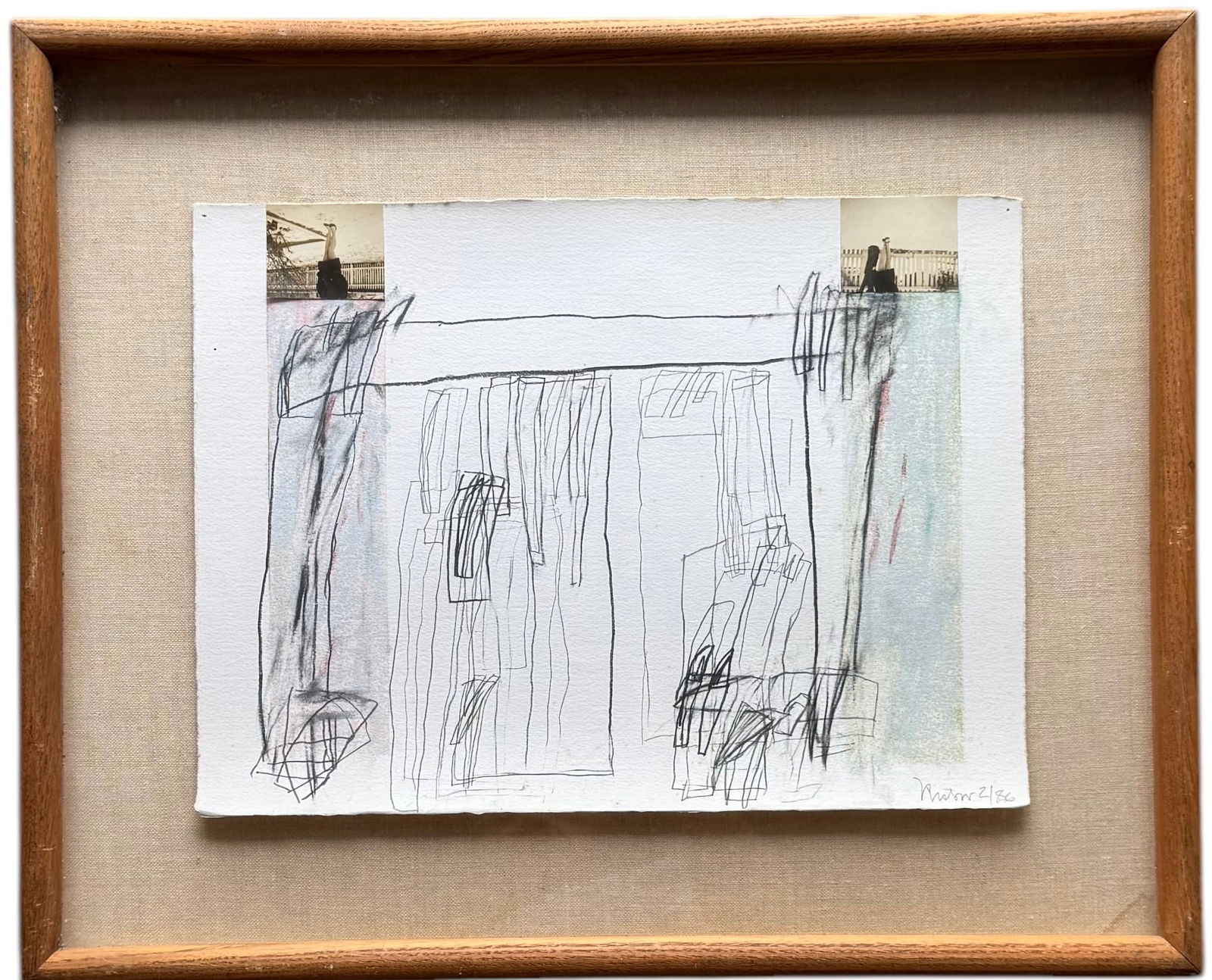 MARY RISTOW (b. 1953, American) Abstract, Imporant Wyoming Artist, Nicely Framed (1 of 4)