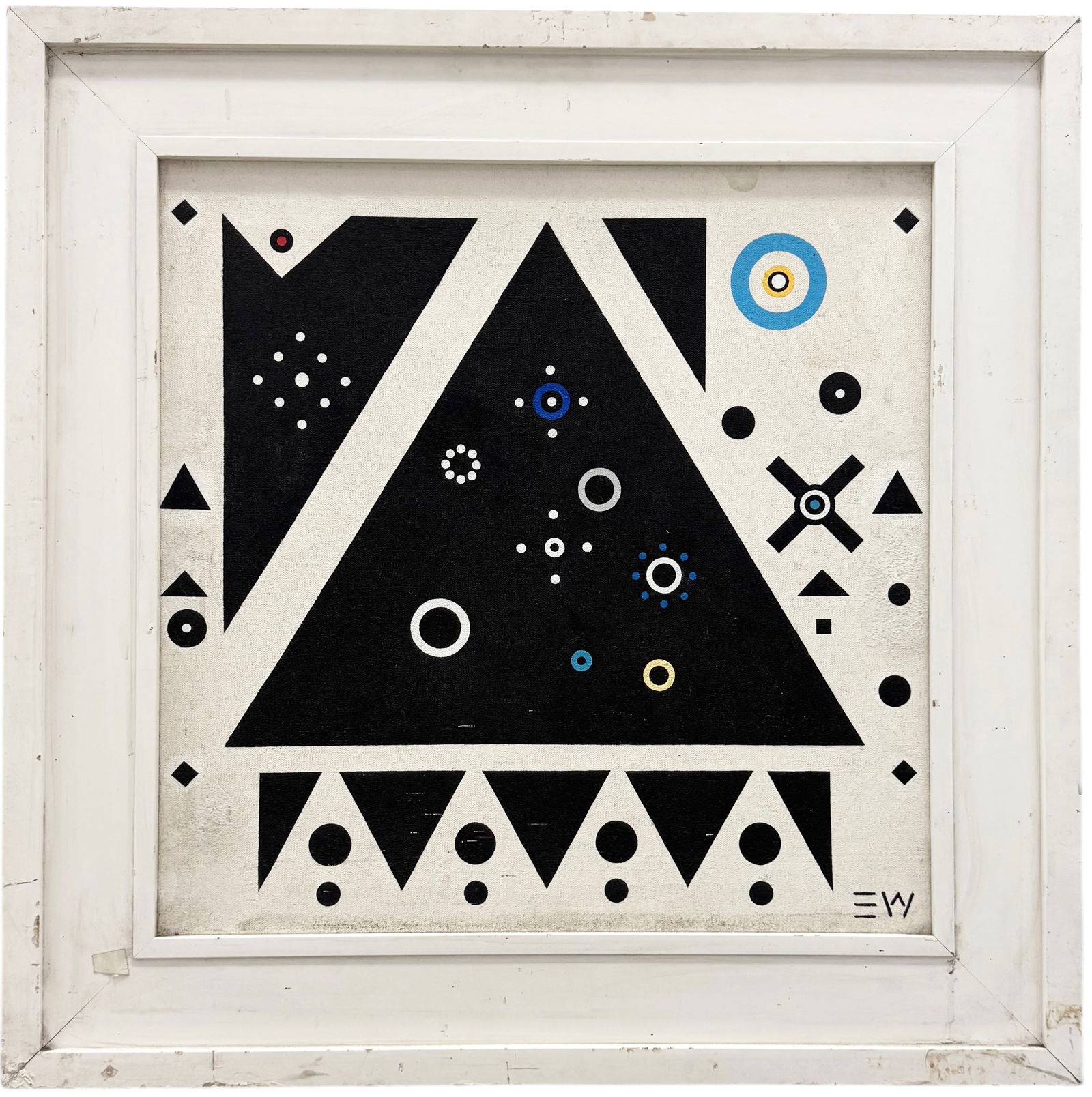 EDWARD WASSER (1920-2003, American) Geometric Abstract, Boston Artist (1 of 4)