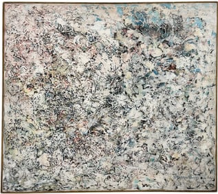 Mid-Century Modern American School Abstract Expressionism Signed Bunce