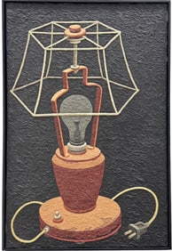 VALERY BOBROV (b. 1945, Israeli) Table Lamp, Heavy Impasto