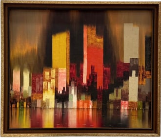 JAMES SHERMAN (1906-1989, American) Modernist New York City Scene