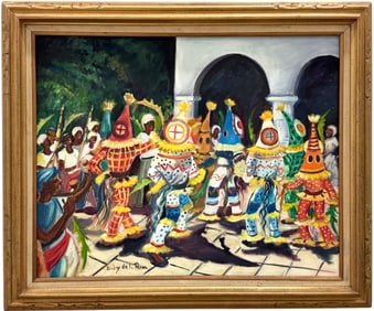 GABY DE LA RIVA (20th c, Cuban) Carnival, Dancing Music