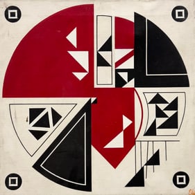EDWARD WASSER (1920-2003, American) Geometric Abstract