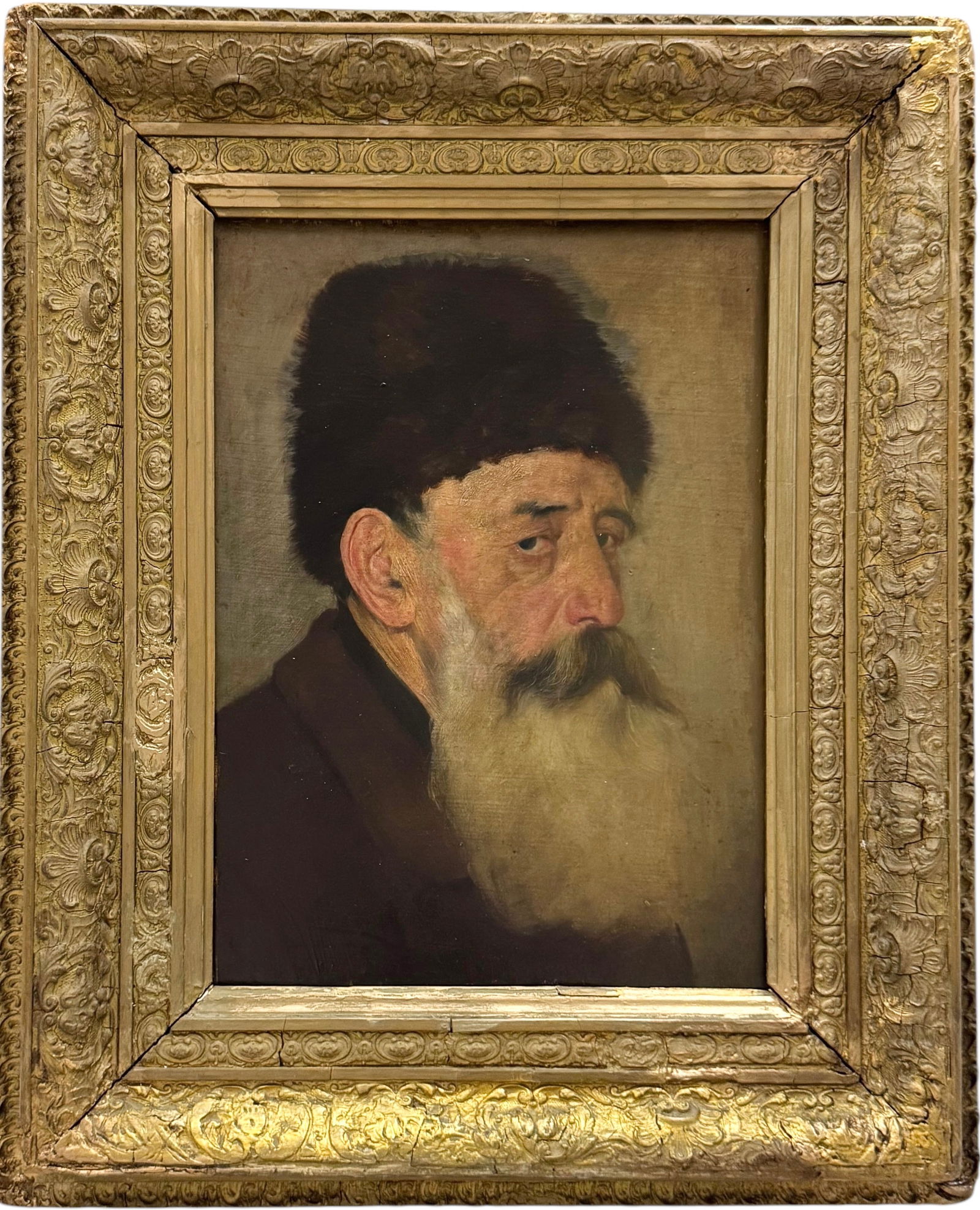 Eastern European School 19th Century Portrait Of A Man In Antique Frame (1 of 6)