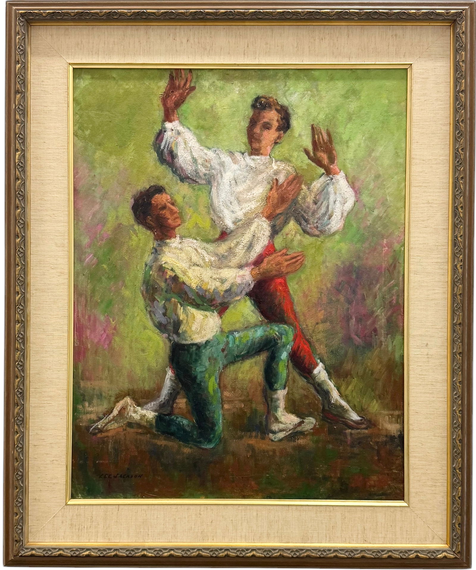 LEE JACKSON (1909-2002, American) Two Boys Dancing (1 of 3)