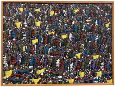 Large Haitian Abstract Nicely Framed