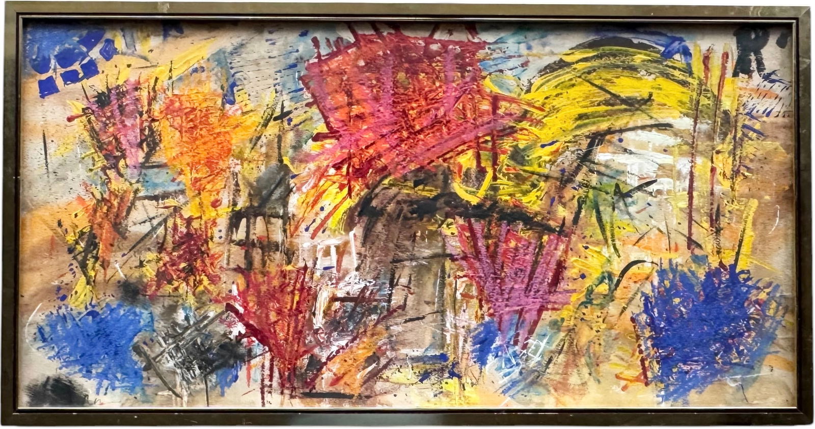 Mid-Century Modern Abstract Expressionist Painting (1 of 3)
