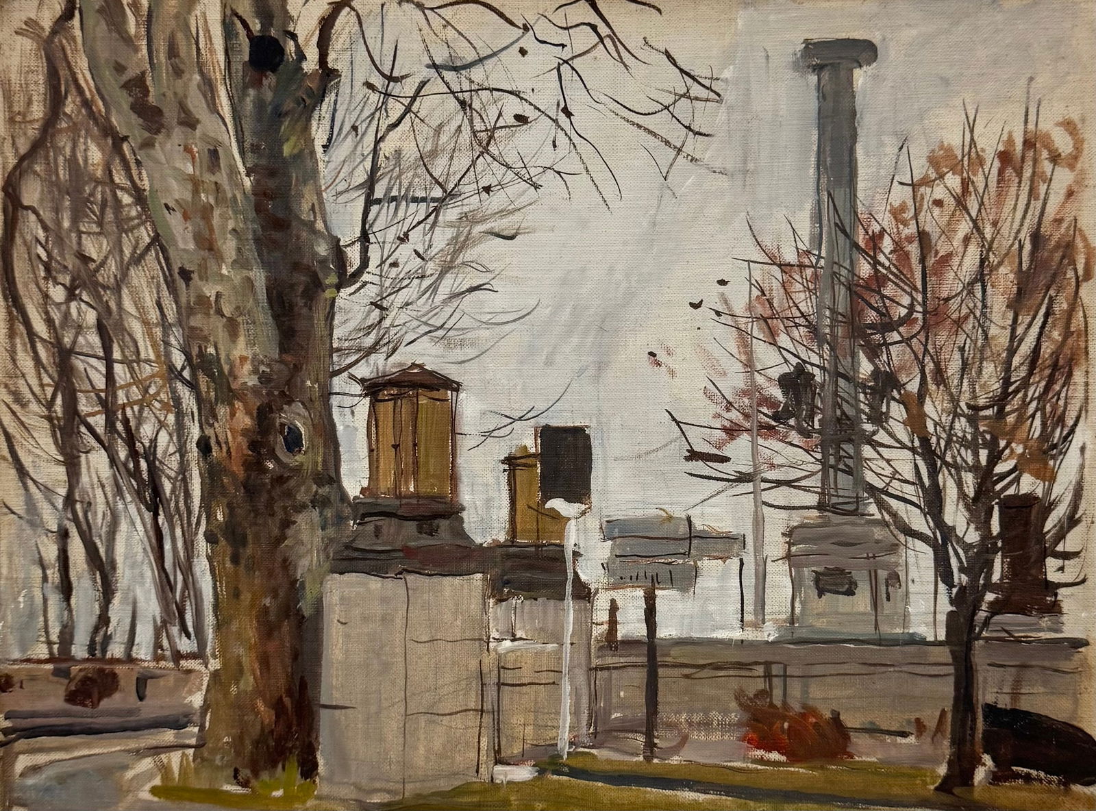 TORE ASPLUND (1903-1978, American) Paris City Scene (1 of 2)