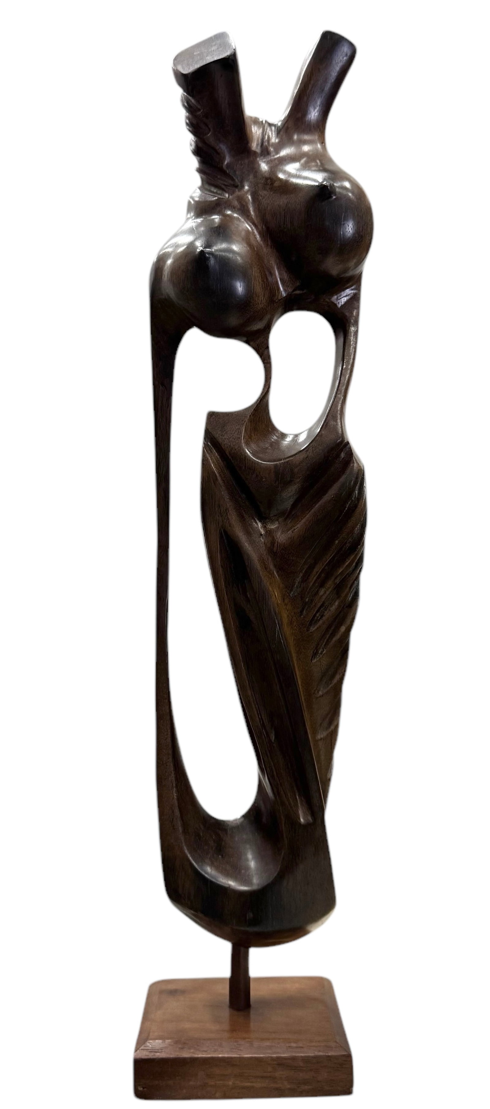 Modernist Nude Sculpture Of A Woman: 10.5 x 4 x 4 in