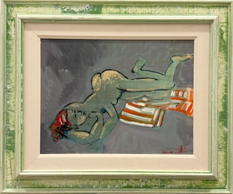 Leonardi Giancarlo 20th c Italian Modernist Beach Nude