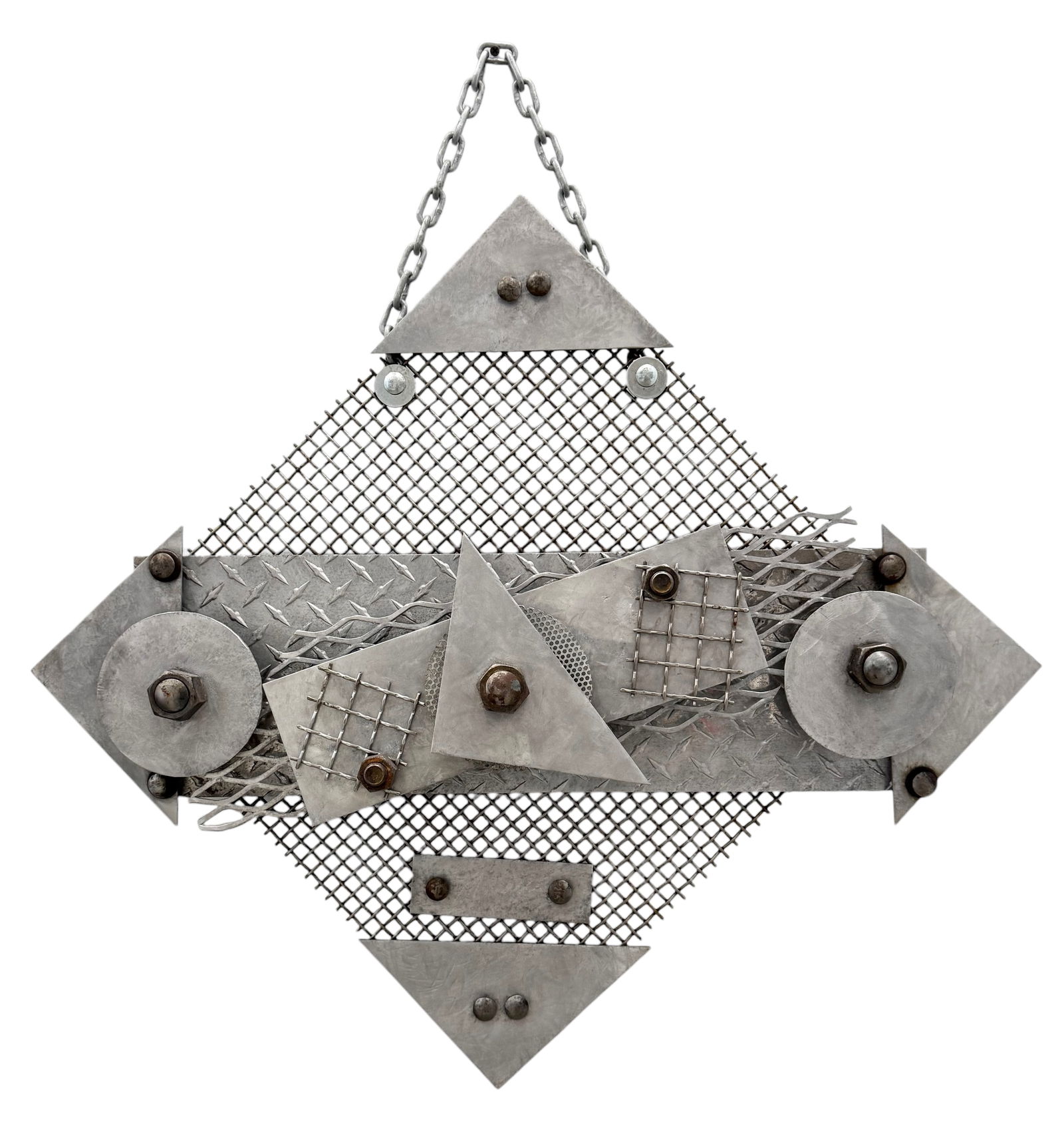 Mixed Metal Wall Hanging Assemblage (1 of 1)