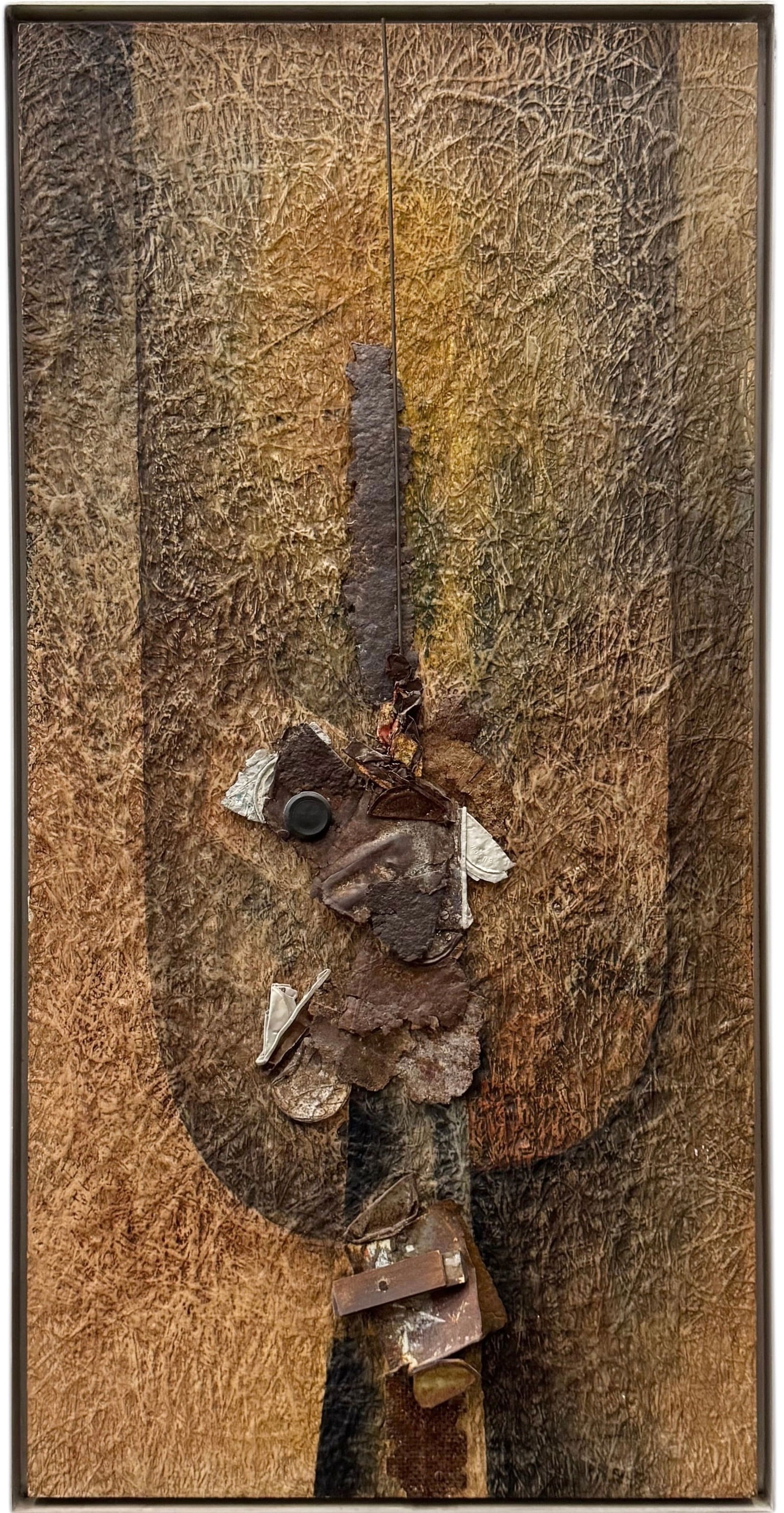 LARUE STORM (20th c, American) Mixed Media Brutalist Abstract, Miami Florida Artist (1 of 6)