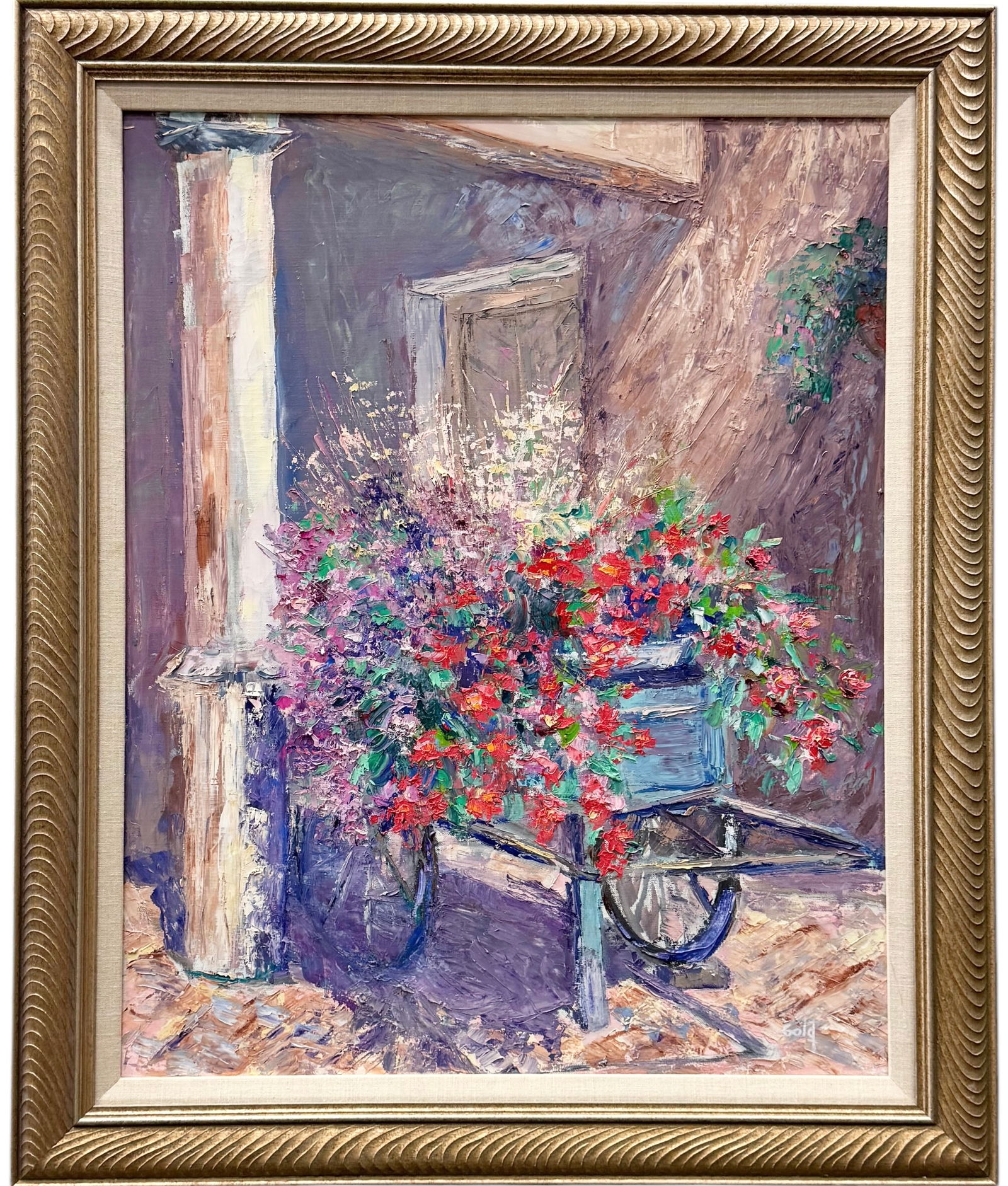 DEBORAH GOLD (20th c, American) New Mexico Impressionist Oil On Canvas (1 of 5)