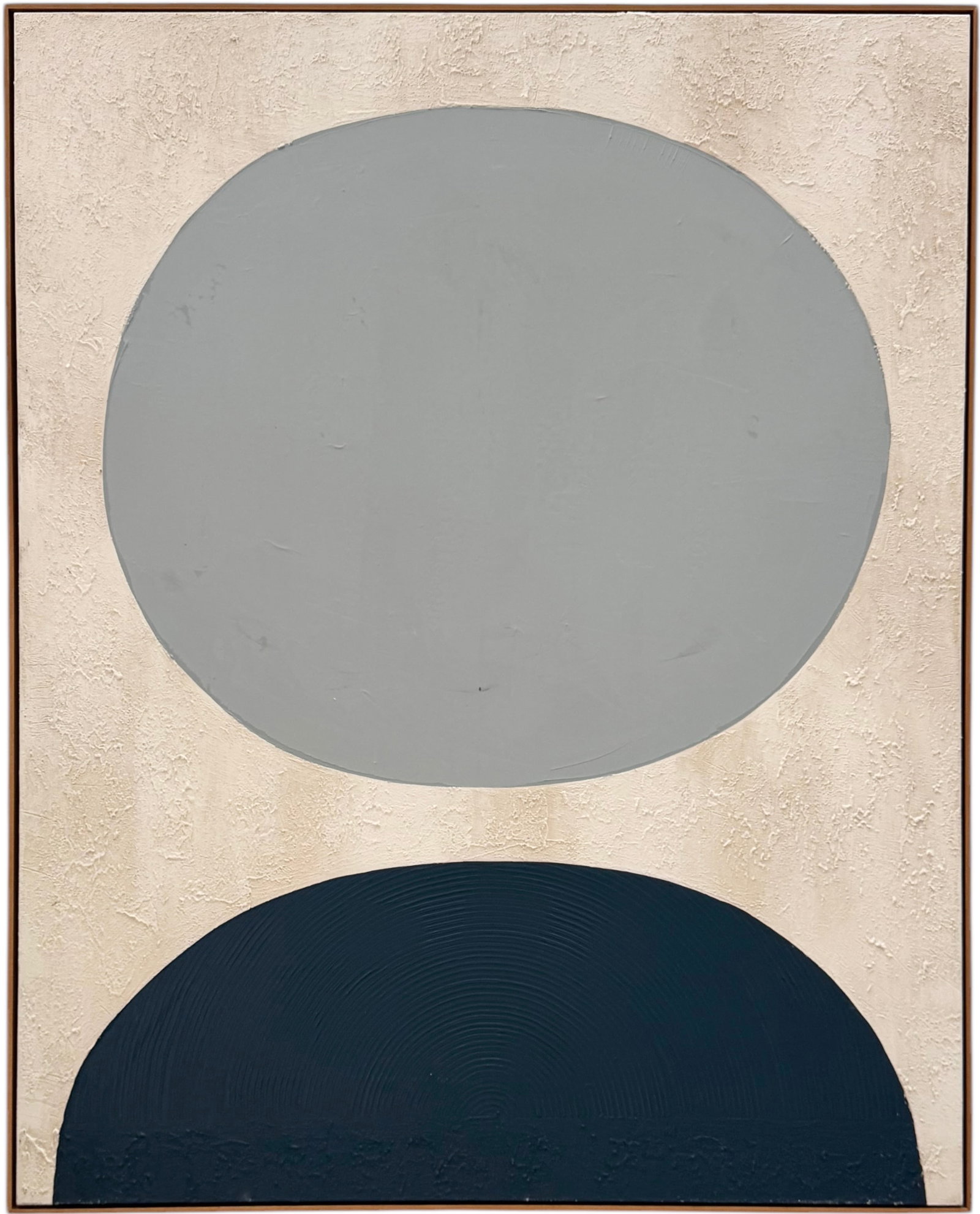 Monumental Contemporary Texturized Color Field Abstract Painting On Canvas 61" x 49": Mixed media on canvas 61 x 49 in (framed). Must be picked up