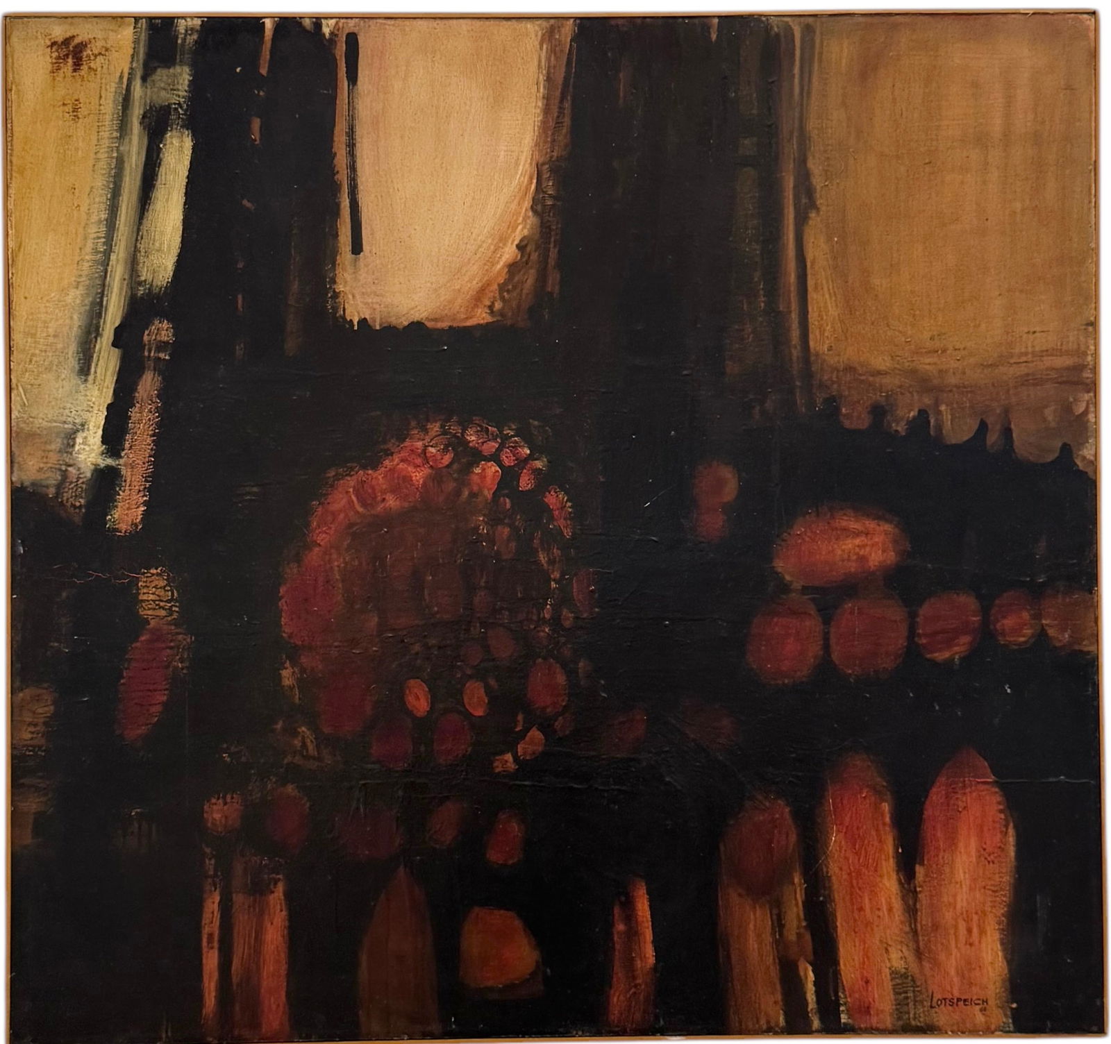 Lowell Lotspeich (20th c, American) Florida Artist, Large Abstract (1 of 4)