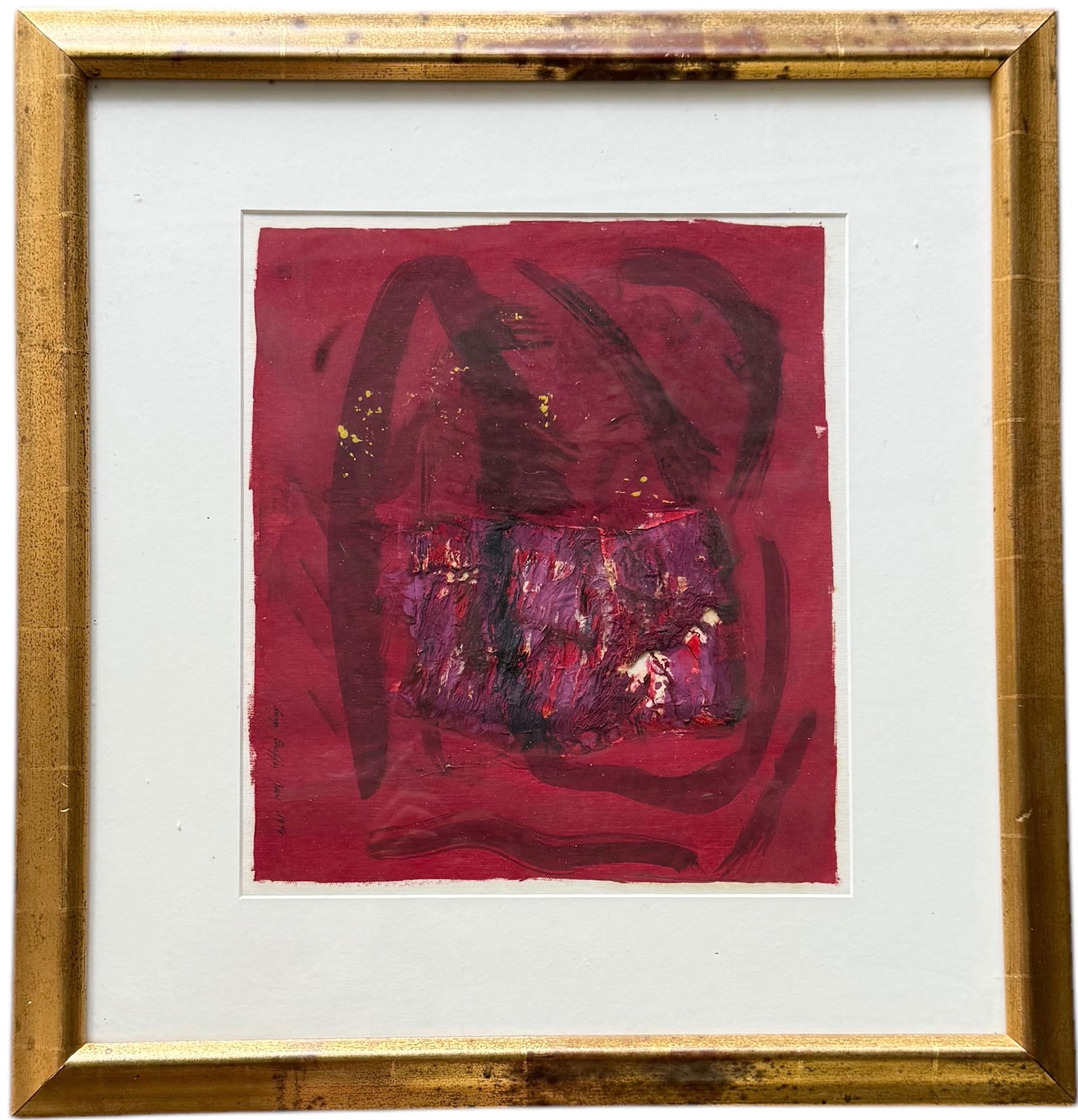 LUIGI CAIFFA (20th c, Italian) Mixed Media Abstract Collage (1 of 3)