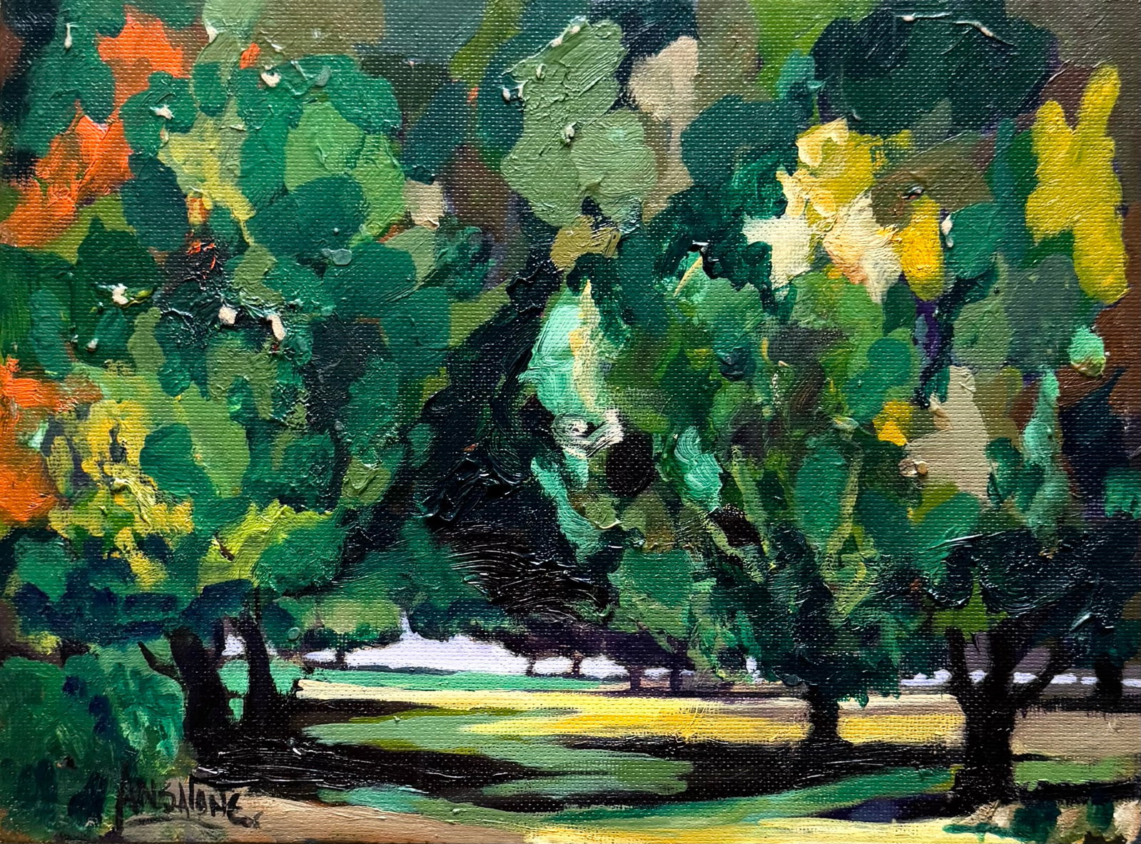 JOSE MARIO ANSALONE (b. 1943, Argentina) Landscape: 16 x 11.5 in