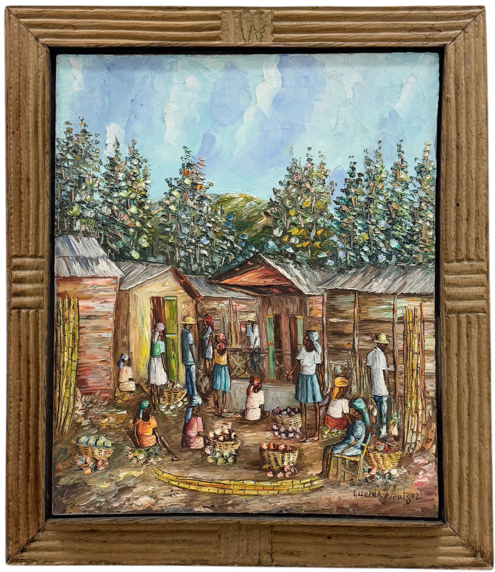 GUERDA LOUIZOR (b. 1940, Haitian) Impressionist (1 of 3)