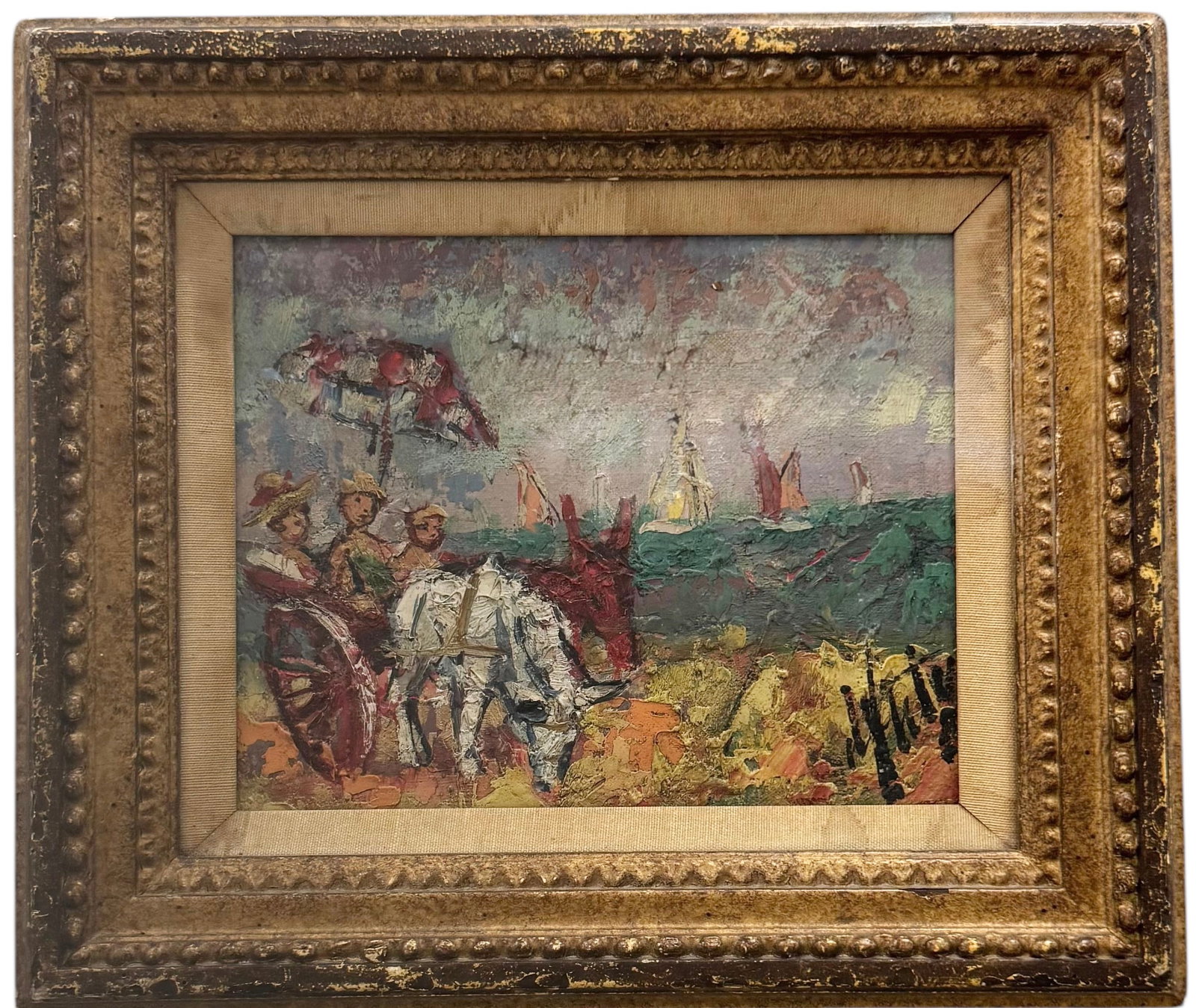 Henry D'Anty, (French, 1919-1998): Oil on canvas 10 x 8 in, 15 x 13 in (framed)