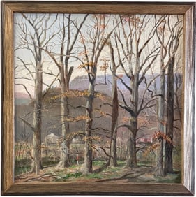 GEORGE LITTLE (1908-1909, American) Mountain Creek Tennessee Large Landscape