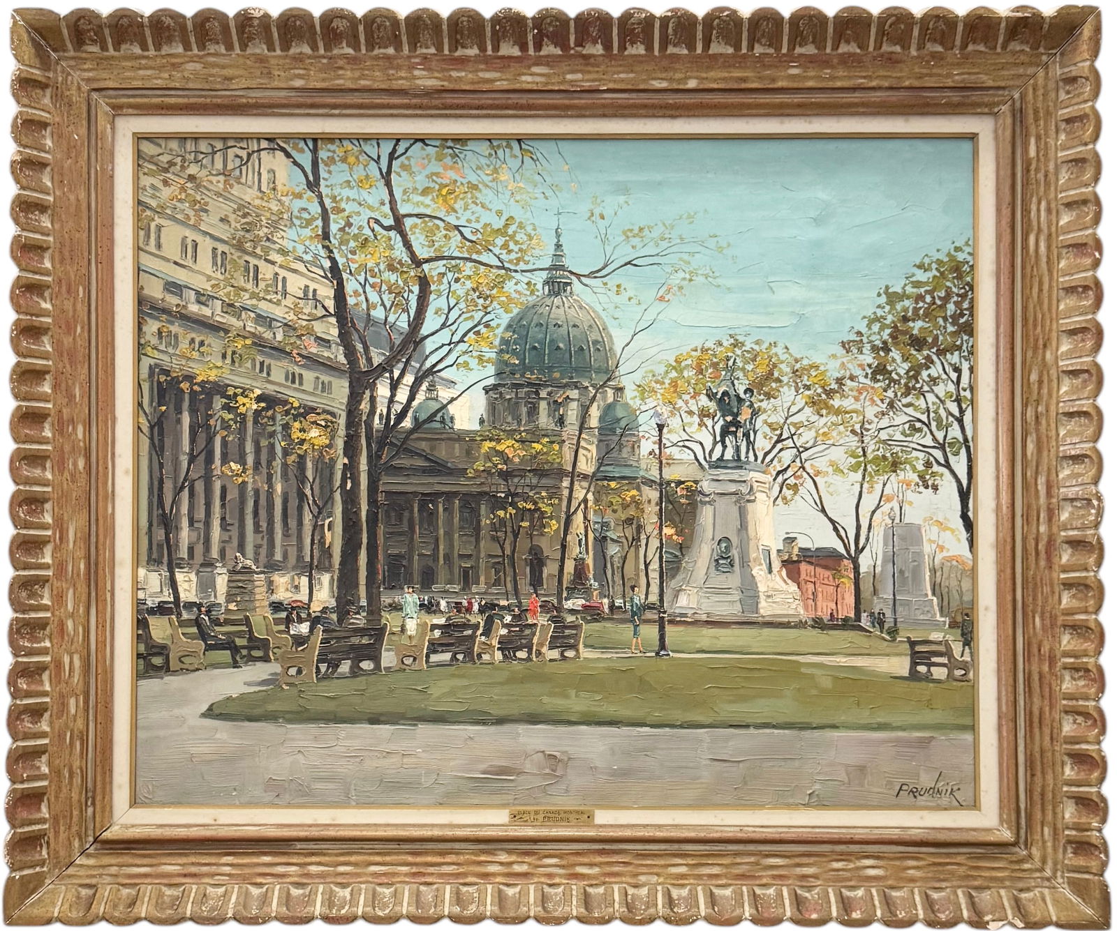 JACK PRUDNIK 20th c Impressionist Place Du Canada Montreal Quebec (1 of 3)