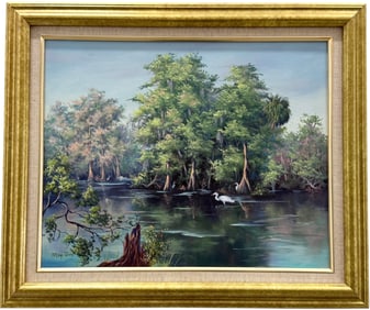 MAGI DAY (20th c, American) Florida Artist, Everglades Landscape