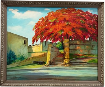 JUAN PLUTARCO ANDUJAR (1931-1995, Dominican) Paisage