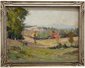 Early 20th Century American School Impressionist Landscape Unsigned