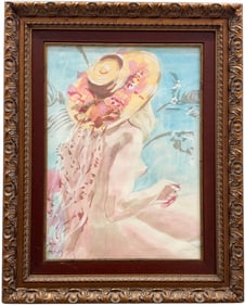 MARIAN SMITH (1923-2016, American) Miami Florida Artist, Woman With Hat