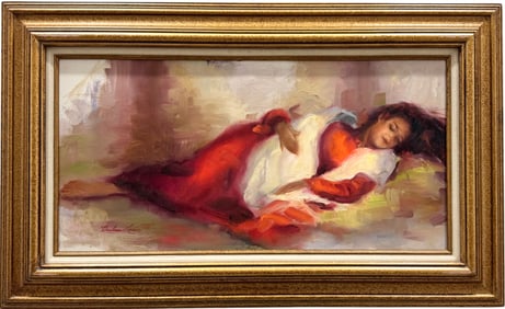 BARBARA LESTER (20th c, American) Lying Woman