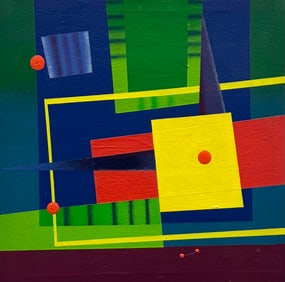 ALONSO AGUIN (b. 1967, Venezuela) Constructivist Abstract