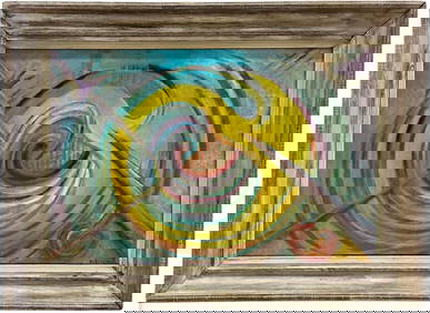 FLORENCE KREIGER (1919-2011, American) Mid-Century Large Framed Abstract (1 of 3)