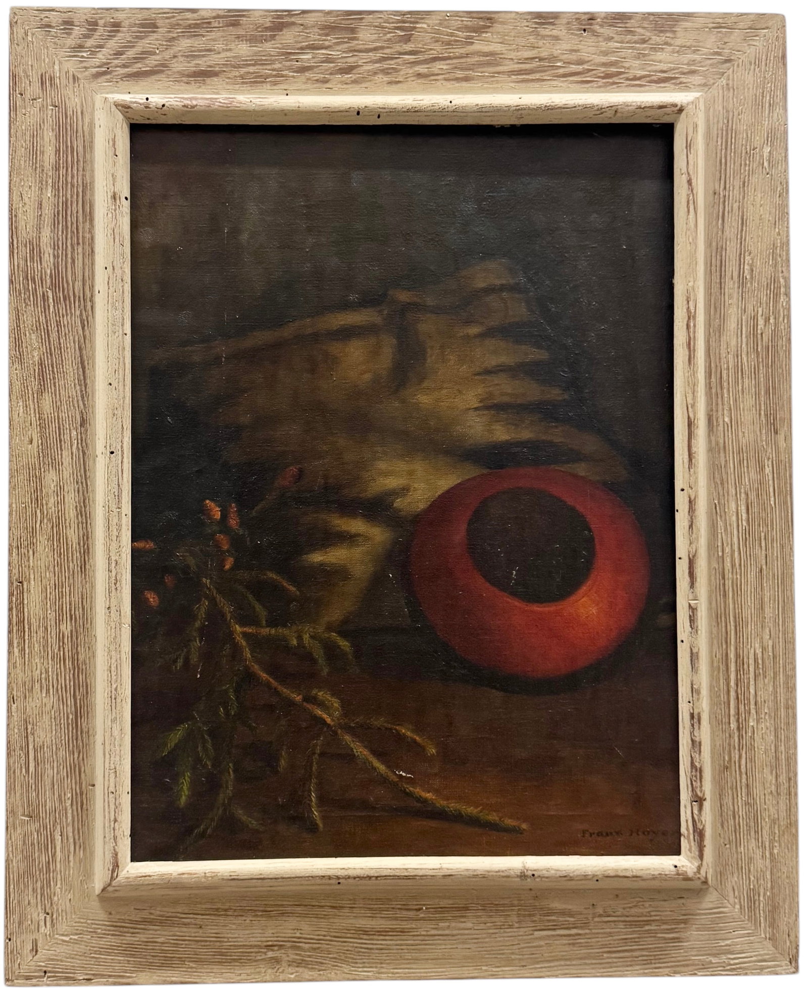 FRANS THEODOR GUY HOYER (1180-1962, Dutch) Still Life: Oil on canvas 24 x 18 in, 31.5 x 25.5 in (framed)
