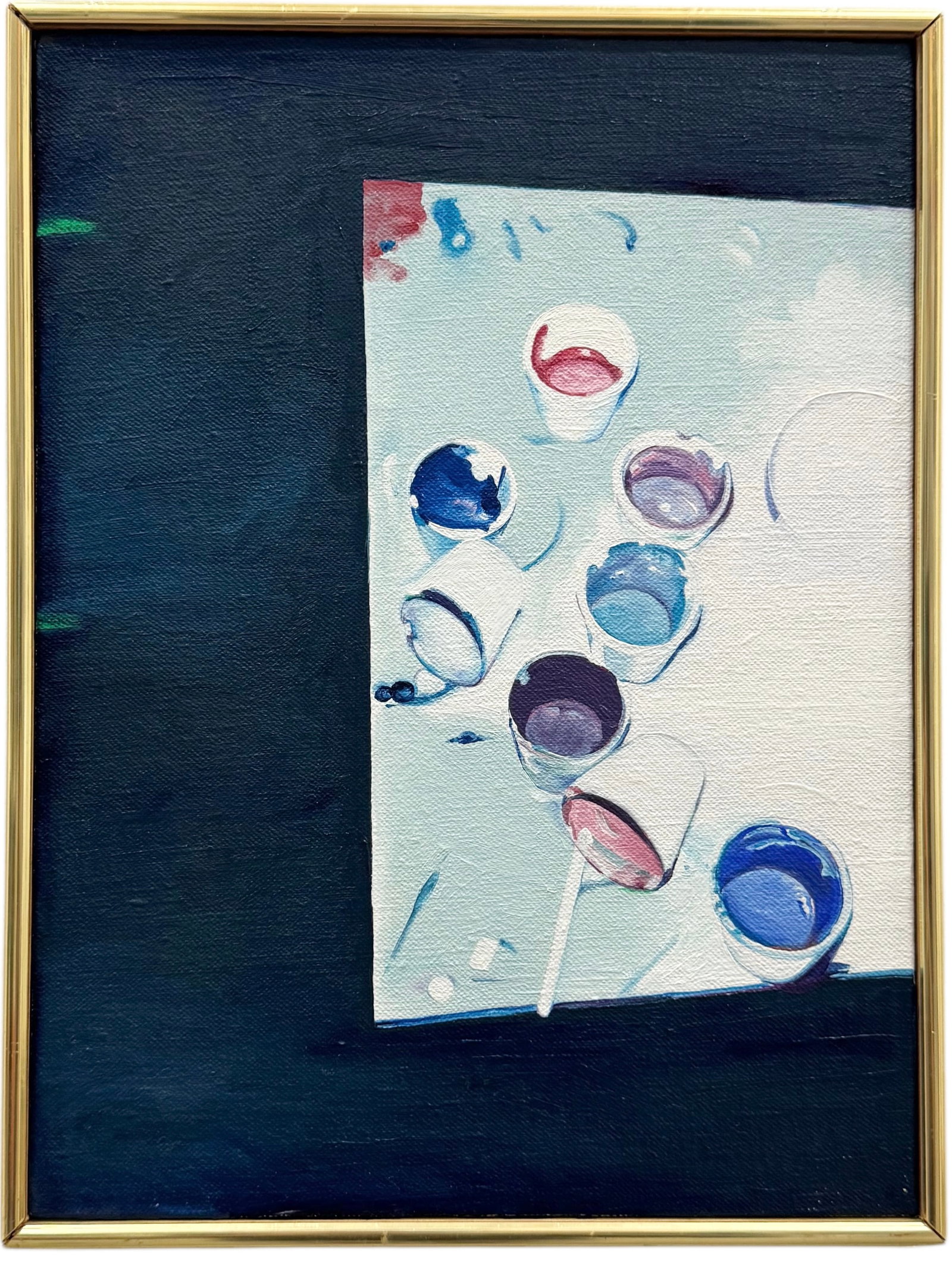 LETA RAMOS (b.1934, American) Oakland, California Modernist: Oil on canvas 16 x 12 in